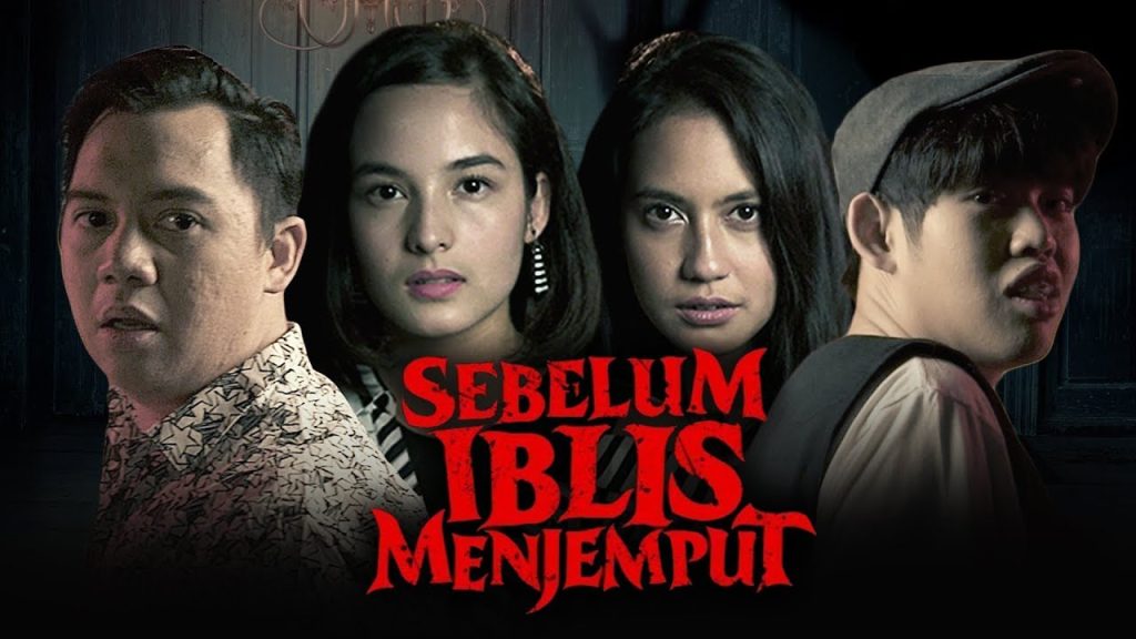 Poster film horor Indonesia Sebelum Iblis Menjemput (2018) karya Timo Tjahjanto dengan nuansa teror, kutukan, dan adegan mencekam.