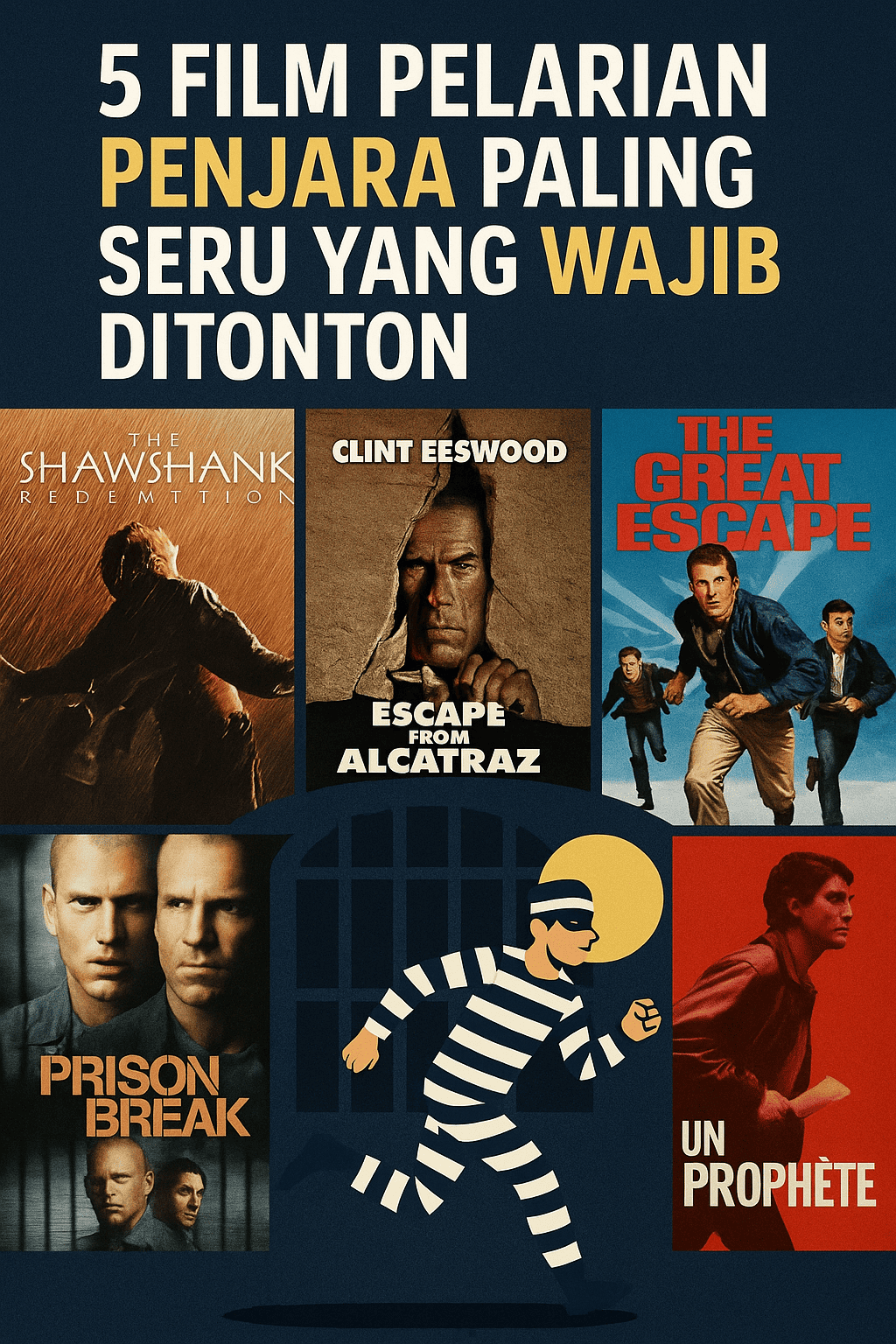 5 Film Pelarian Penjara Paling Seru yang Wajib Ditonton