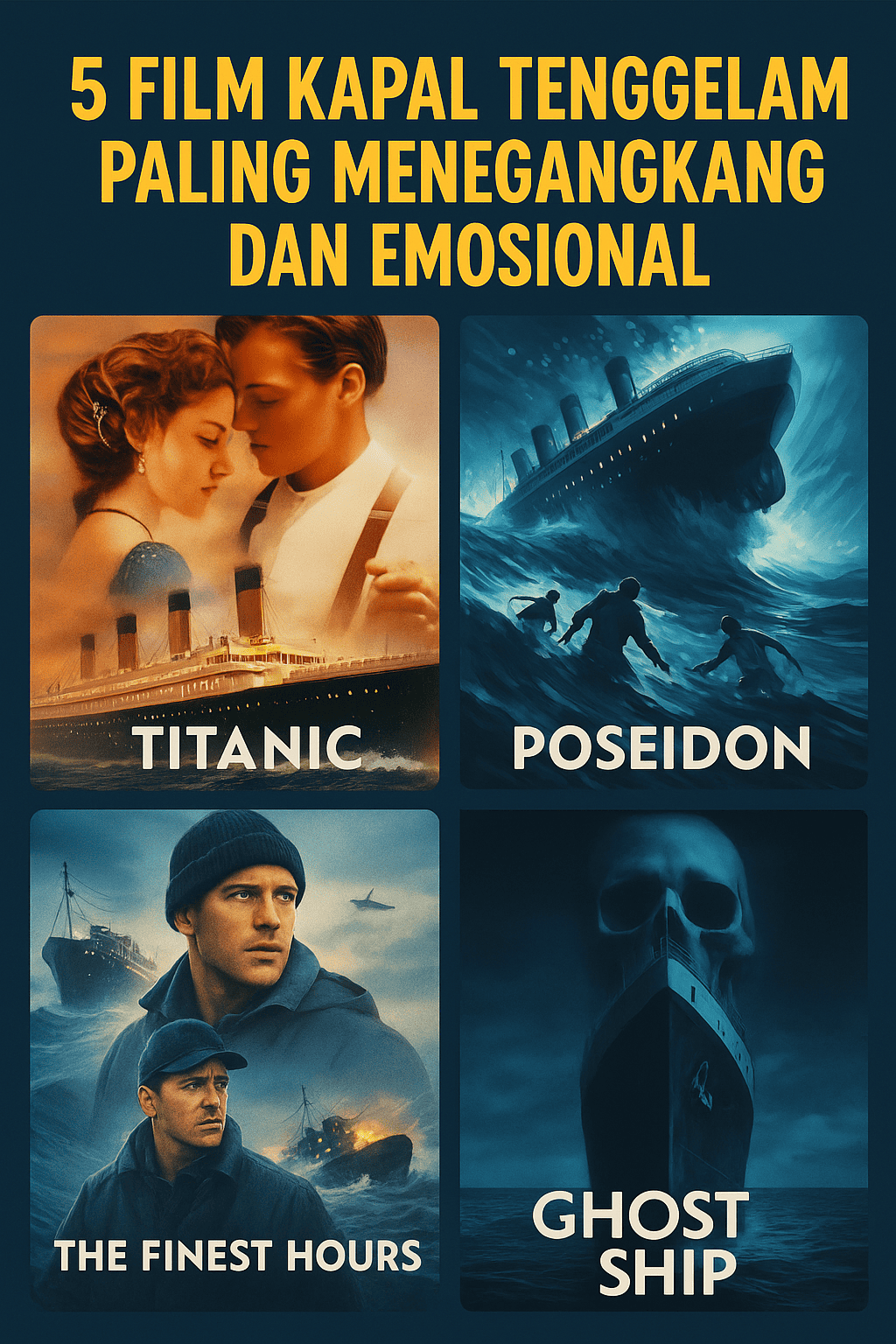 5 Film Tentang Kapal Tenggelam Paling Menegangkan dan Emosional