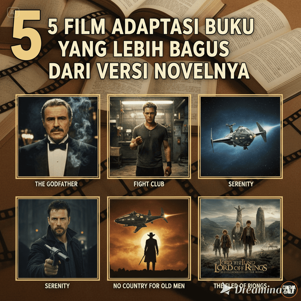 5 Film Adaptasi Buku yang Lebih Bagus dari Versi Novelnya